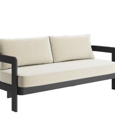 N3 Kohl Three Seater Sofa Pearl Herringbone